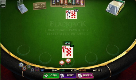 MultiSlot blackjack game rules