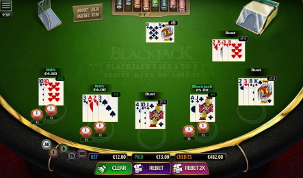 Demo of MultiSlot blackjack