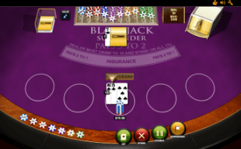 Game rules of Playtech's Blackjack Surrender