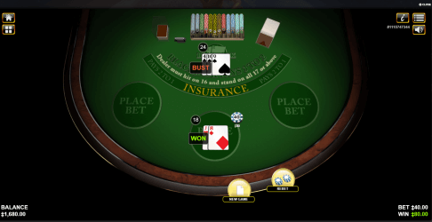 Main rules of Blackjack 3 Hand by Habanero