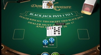 Play Multihand Double Exposure Blackjack by Microgaming