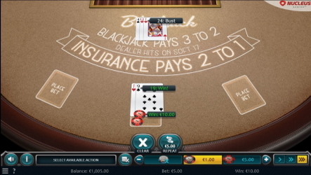Play Nucleus American Blackjack