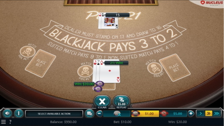 Nucleus pirate 21 blackjack game rules