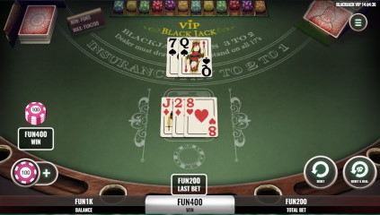 Winning on online game of VIP Blackjack by Platipus