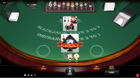 Playing online Rival's Blackjack