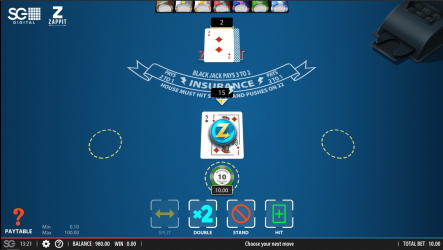 ZAPPIT blackjack game rules